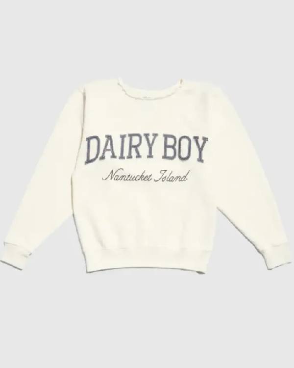 Dairy Boy Cut Off Nantucket Island Crewneck Sweatshirt