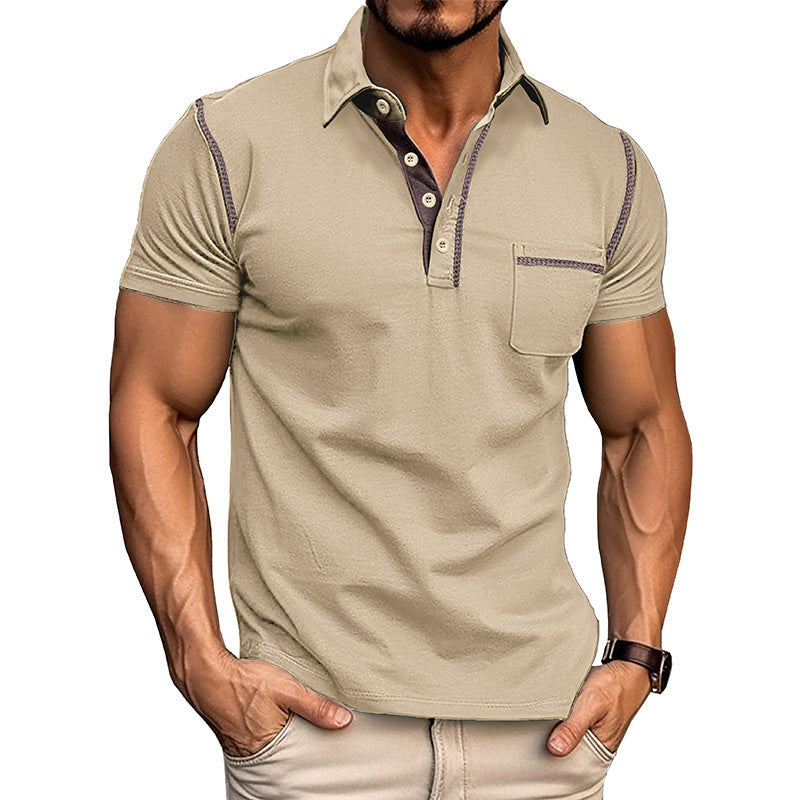 Men's Quick-Dry Polo Shirt - Lightweight Polyester Summer Casual
