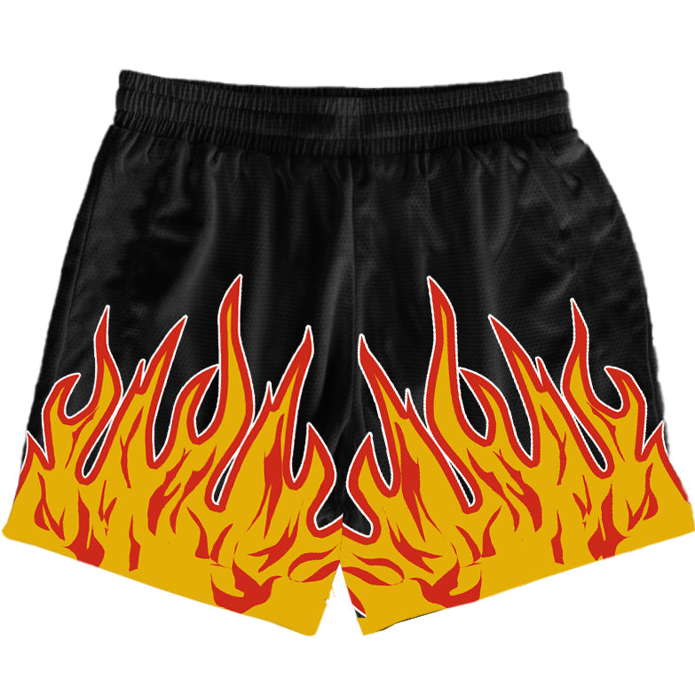 Flame - Shorts - Black