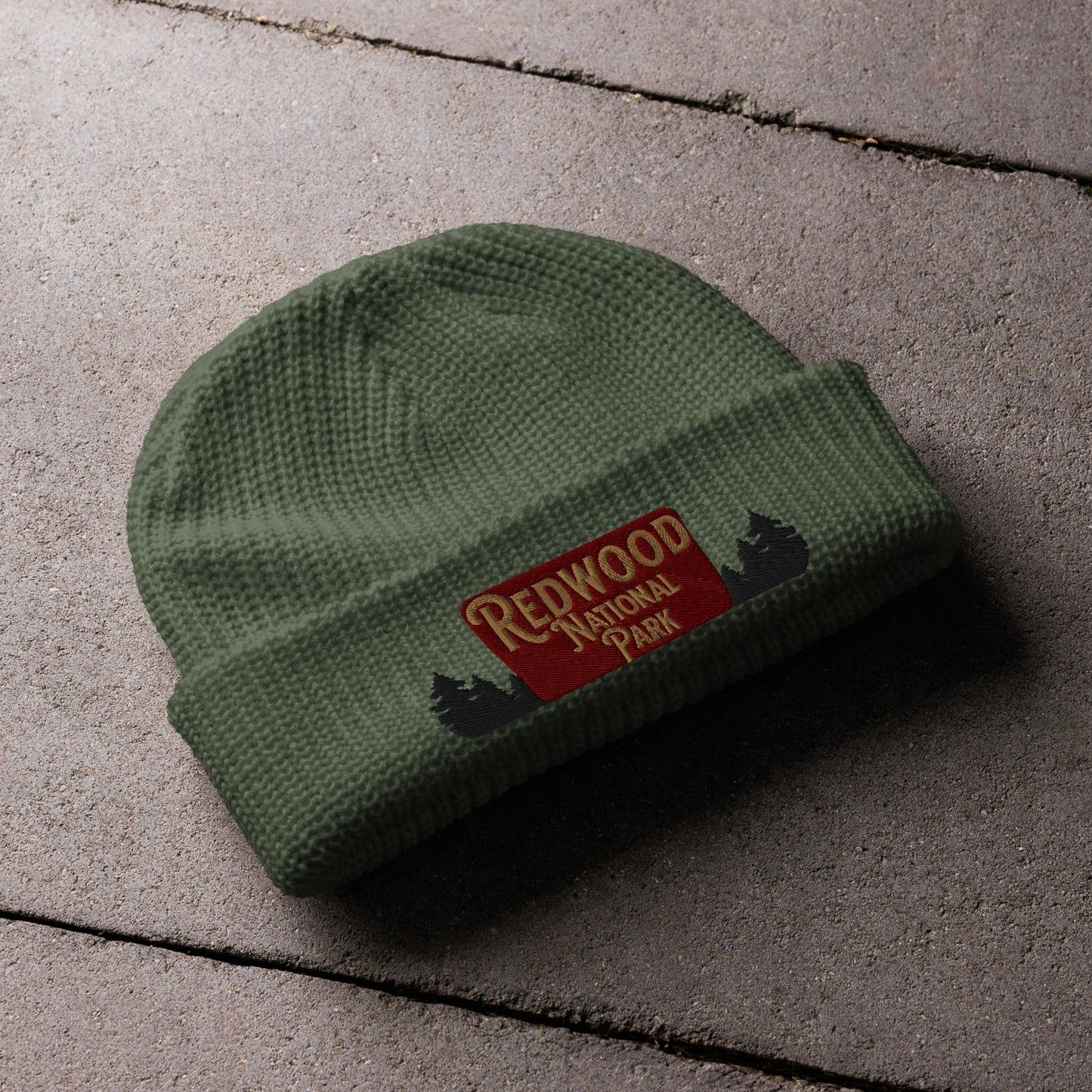 Redwood National Park Embroidered Beanie