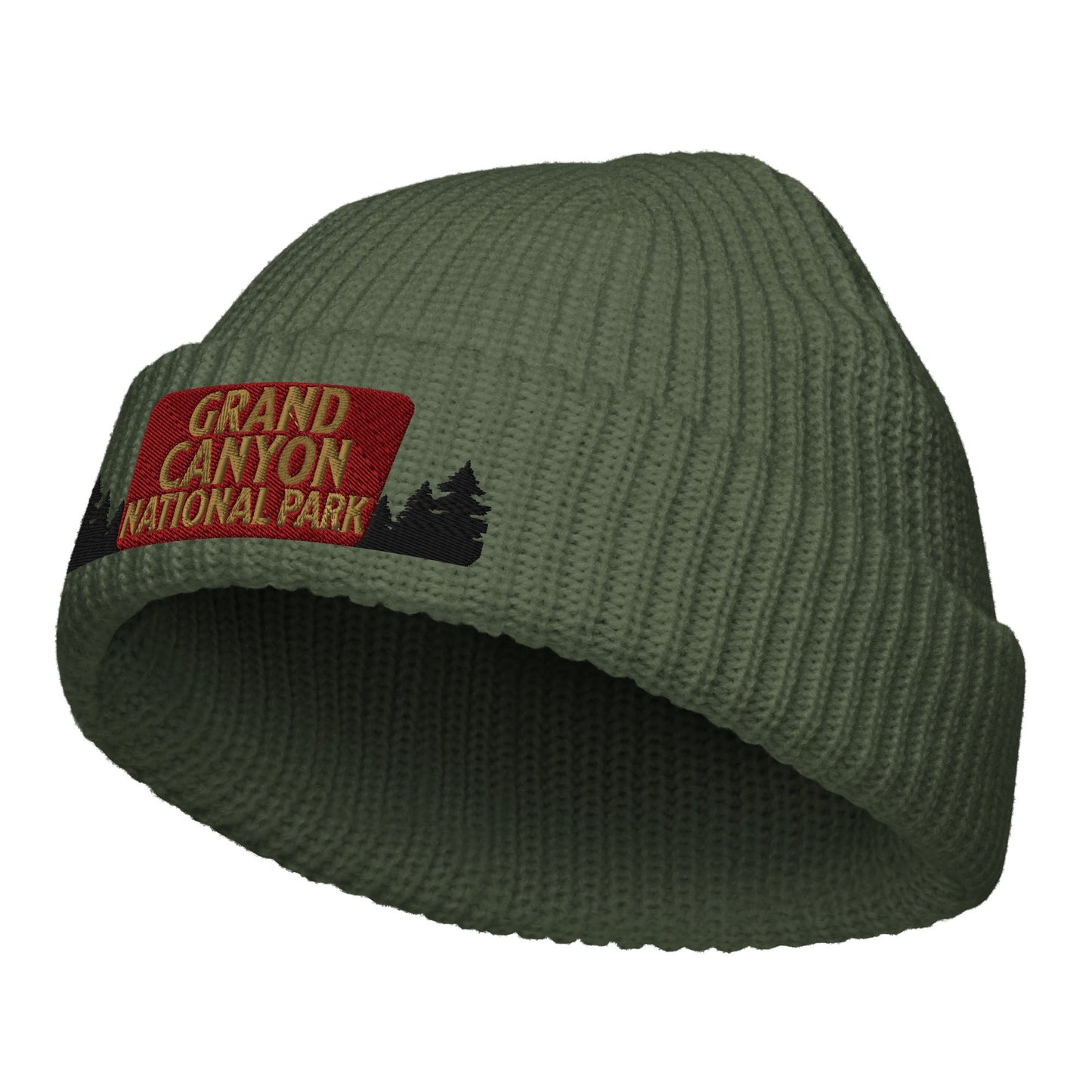 Grand Canyon National Park Sign Embroidered Beanie