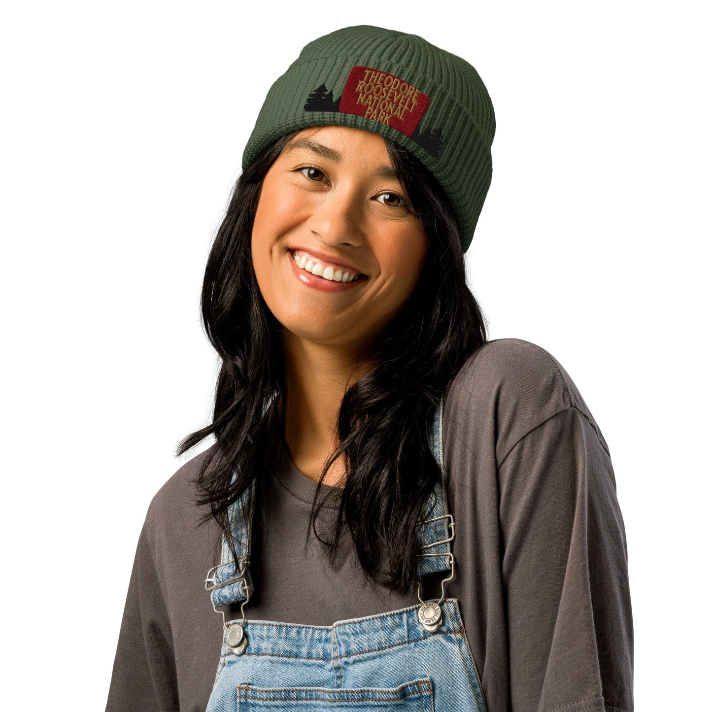 Theodore Roosevelt National Park Sign Embroidered Wharf Beanie