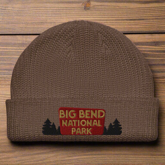 Big Bend National Park Sign Embroidered Beanie