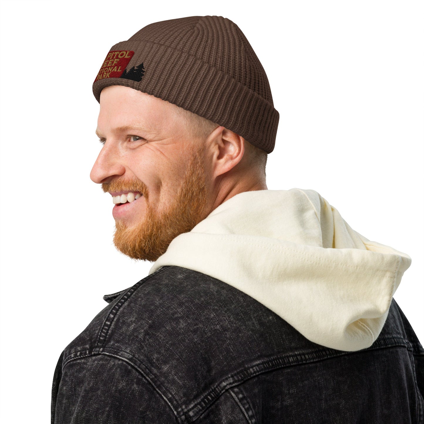 Capitol Reef National Park Sign Wharf Style Beanie