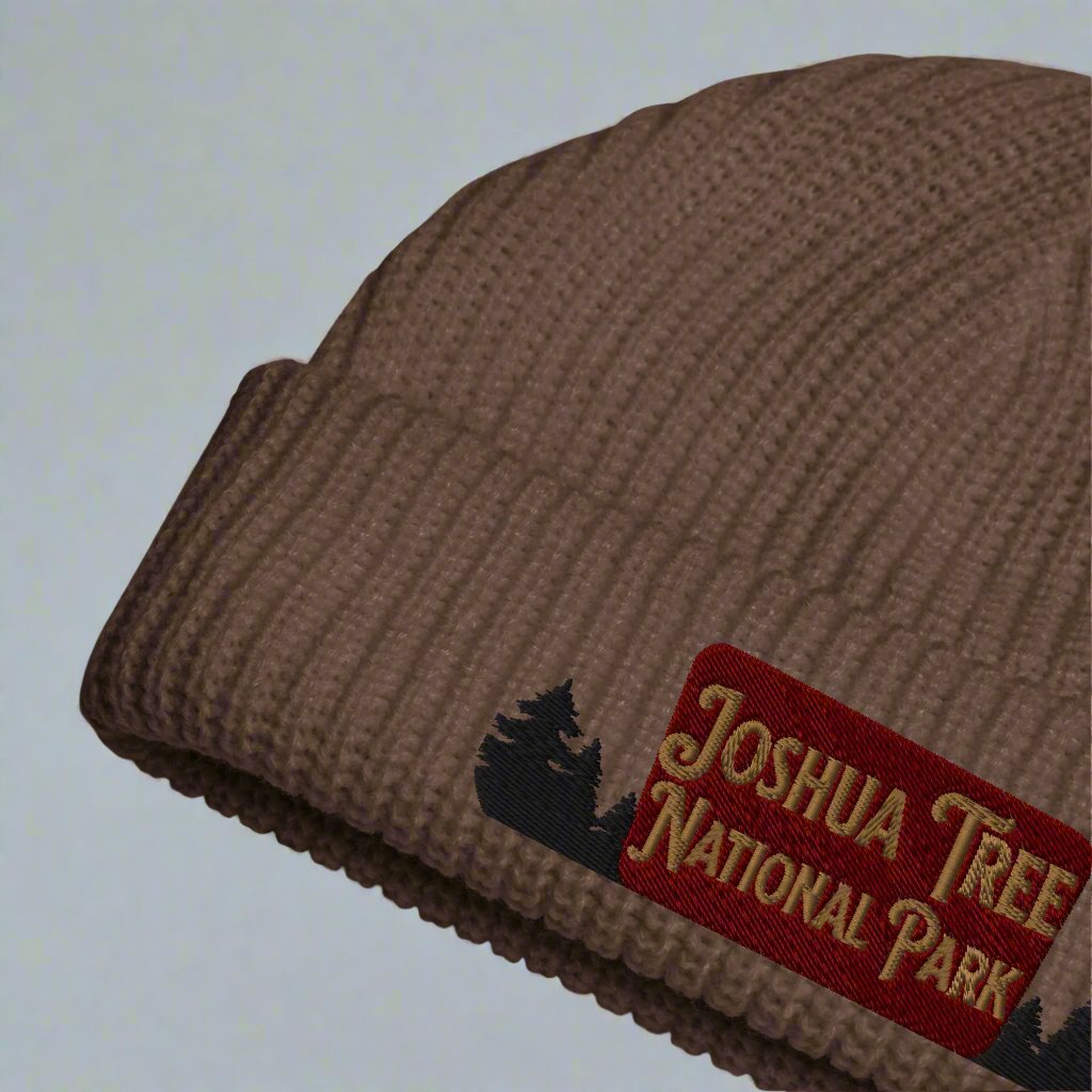 Joshua Tree National Park Sign Embroidered Beanie
