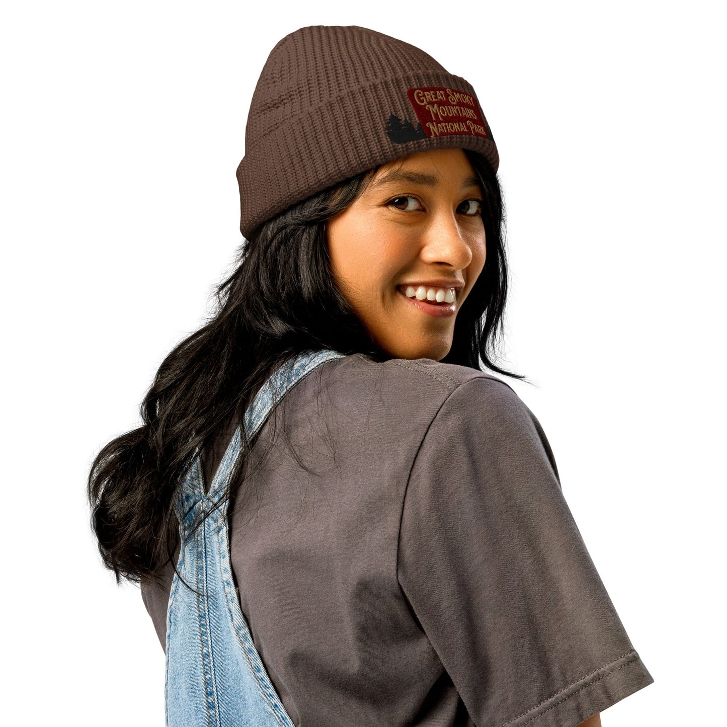 Great Smoky Mountains Embroidered National Park Sign Beanie