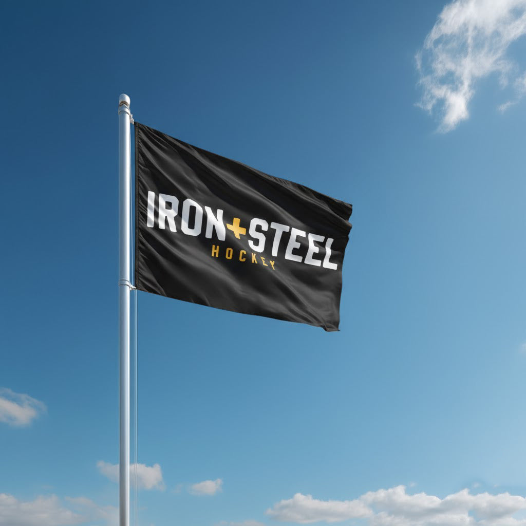 Iron+Steel Hockey Flag