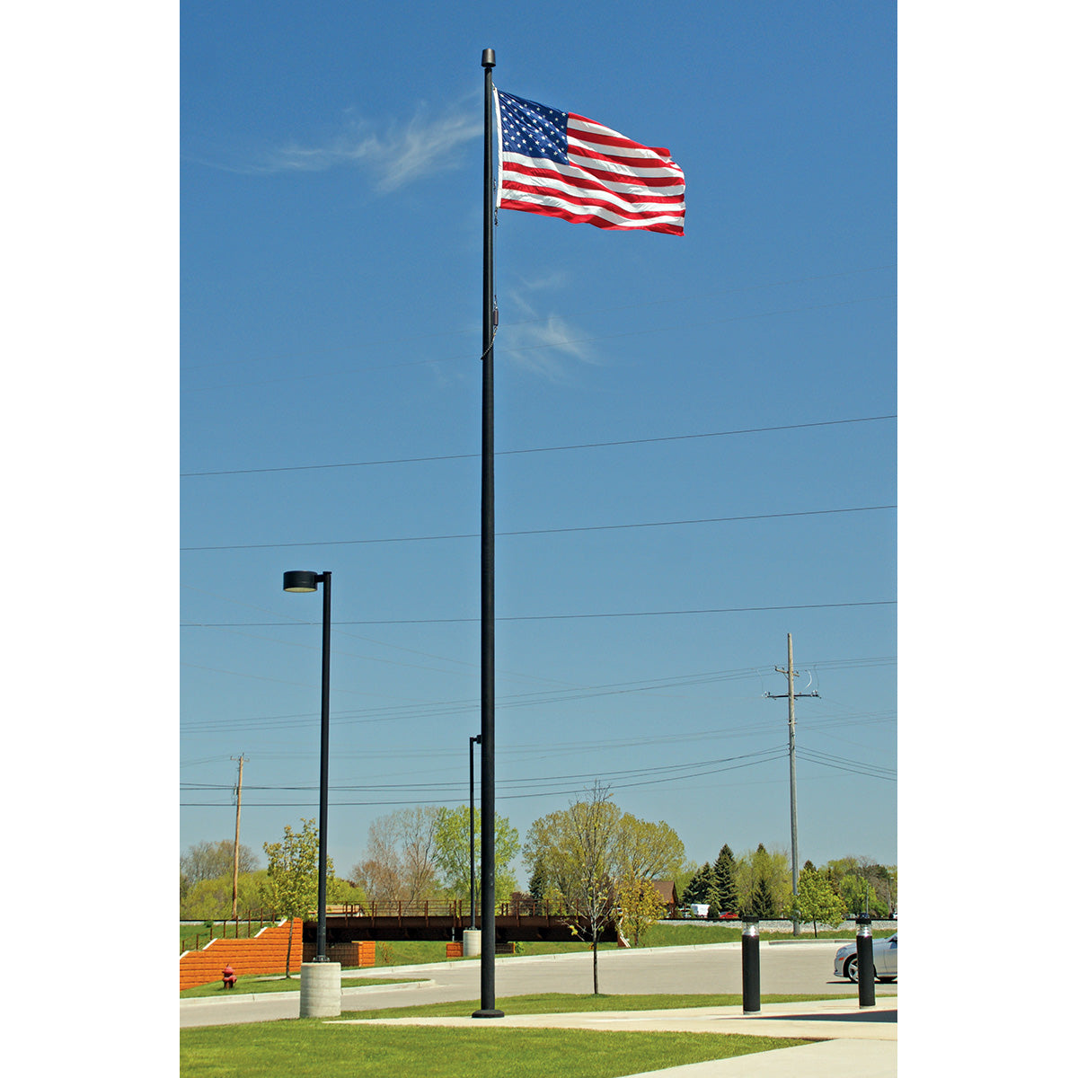 Aluminum Flagpole with Internal Rope & Cam Cleat | Heavy-Duty, Made in USA, Lifetime Warranty
