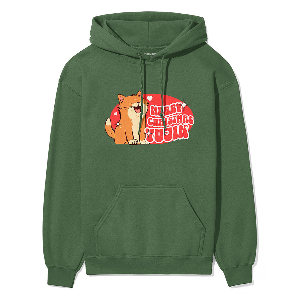 Merry Christmas Cat Hoodie