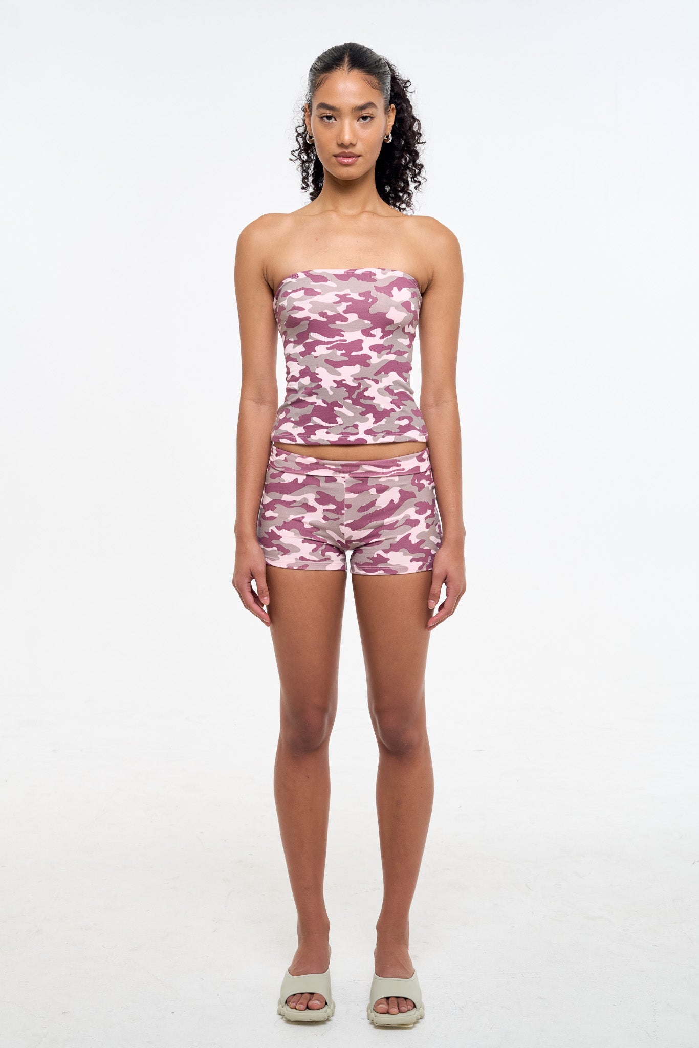 Camo Tube Top - Pink
