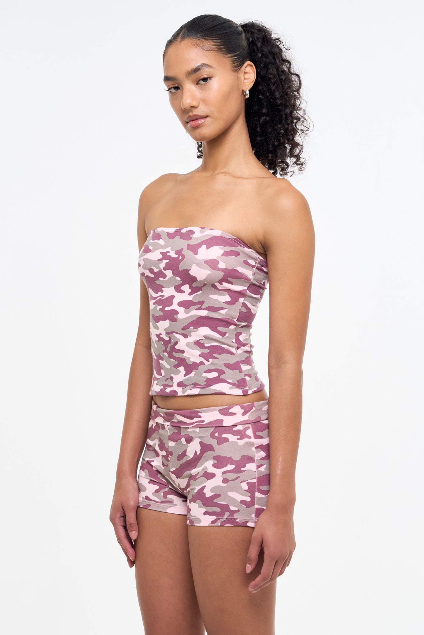 Camo Tube Top - Pink