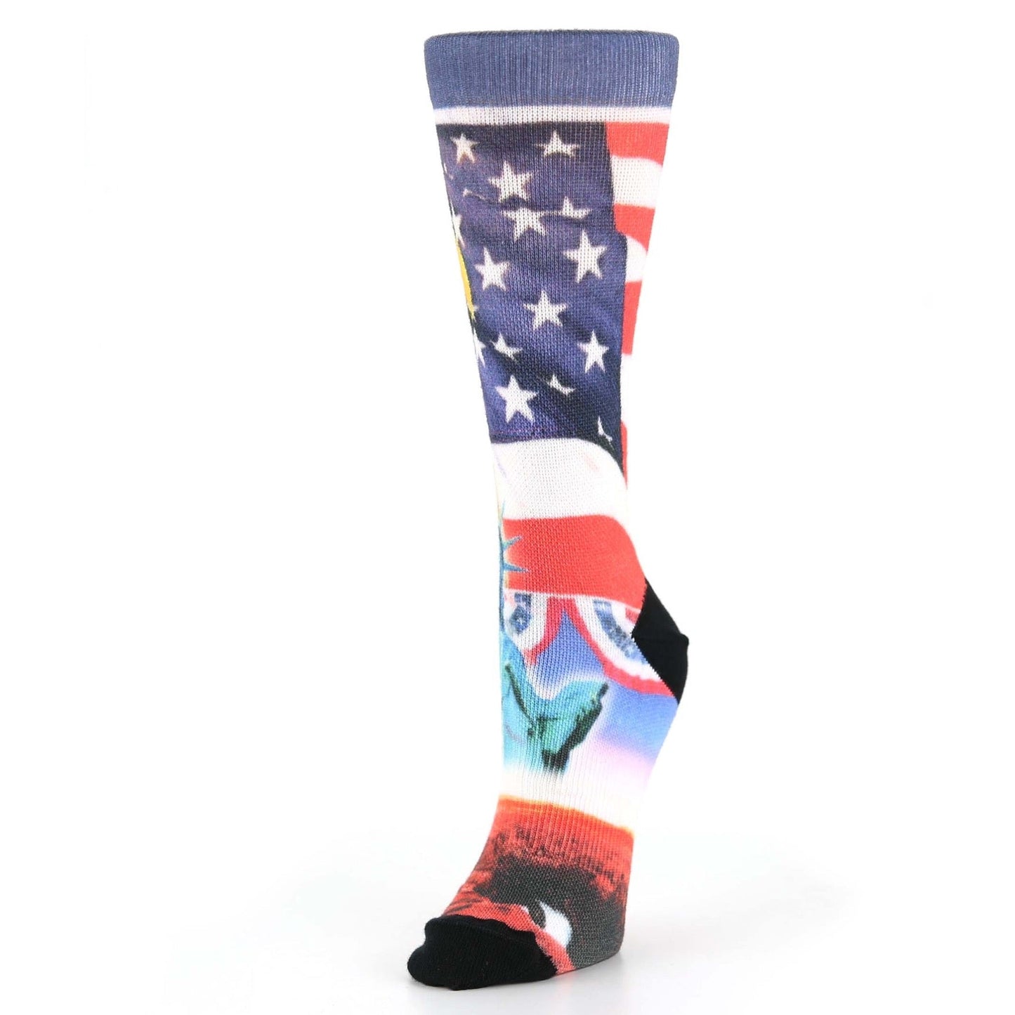 USA Patriotic Custom Print Women's Socks