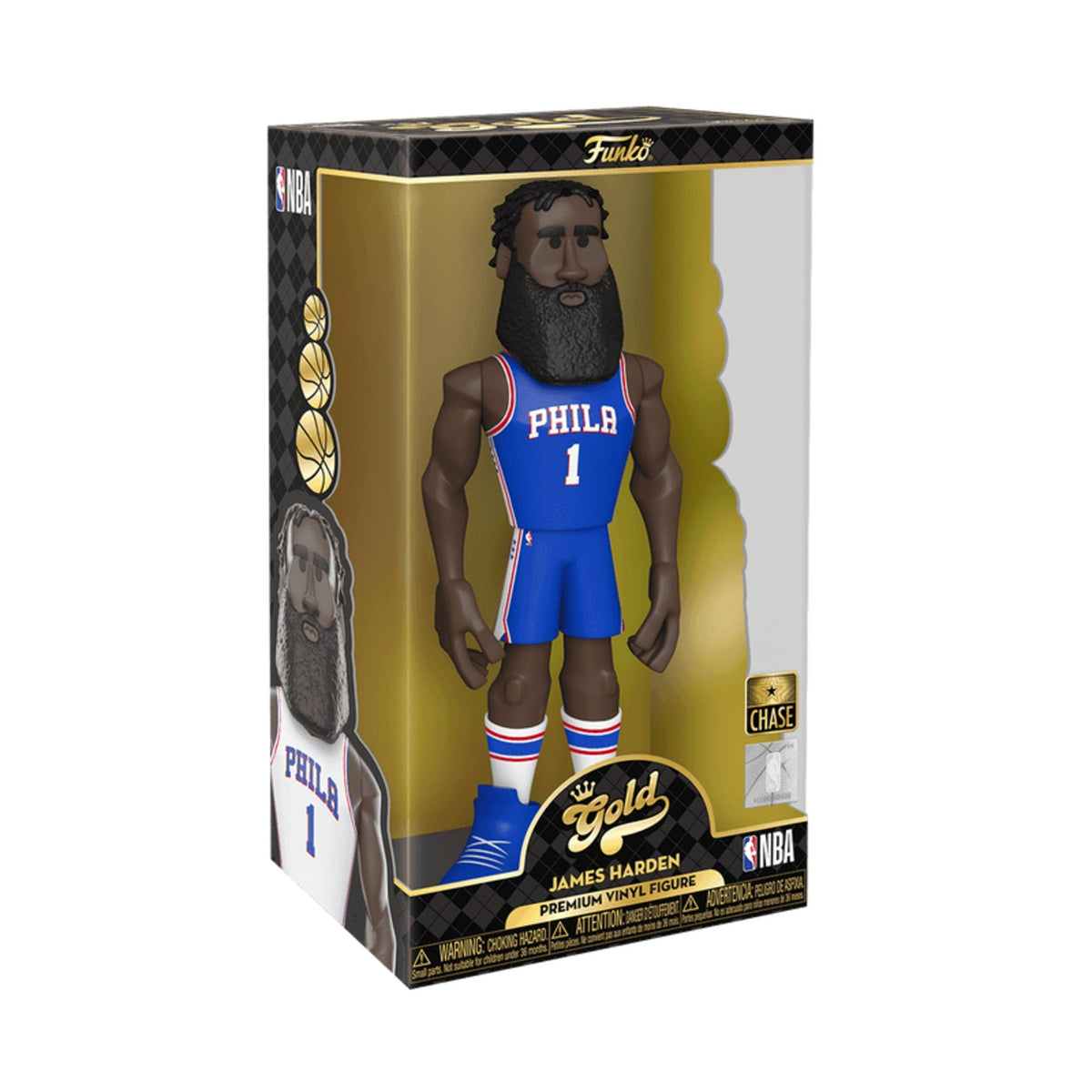 Funko Gold NBA: James Harden 76ers Chase 12-Inch Vinyl Figure