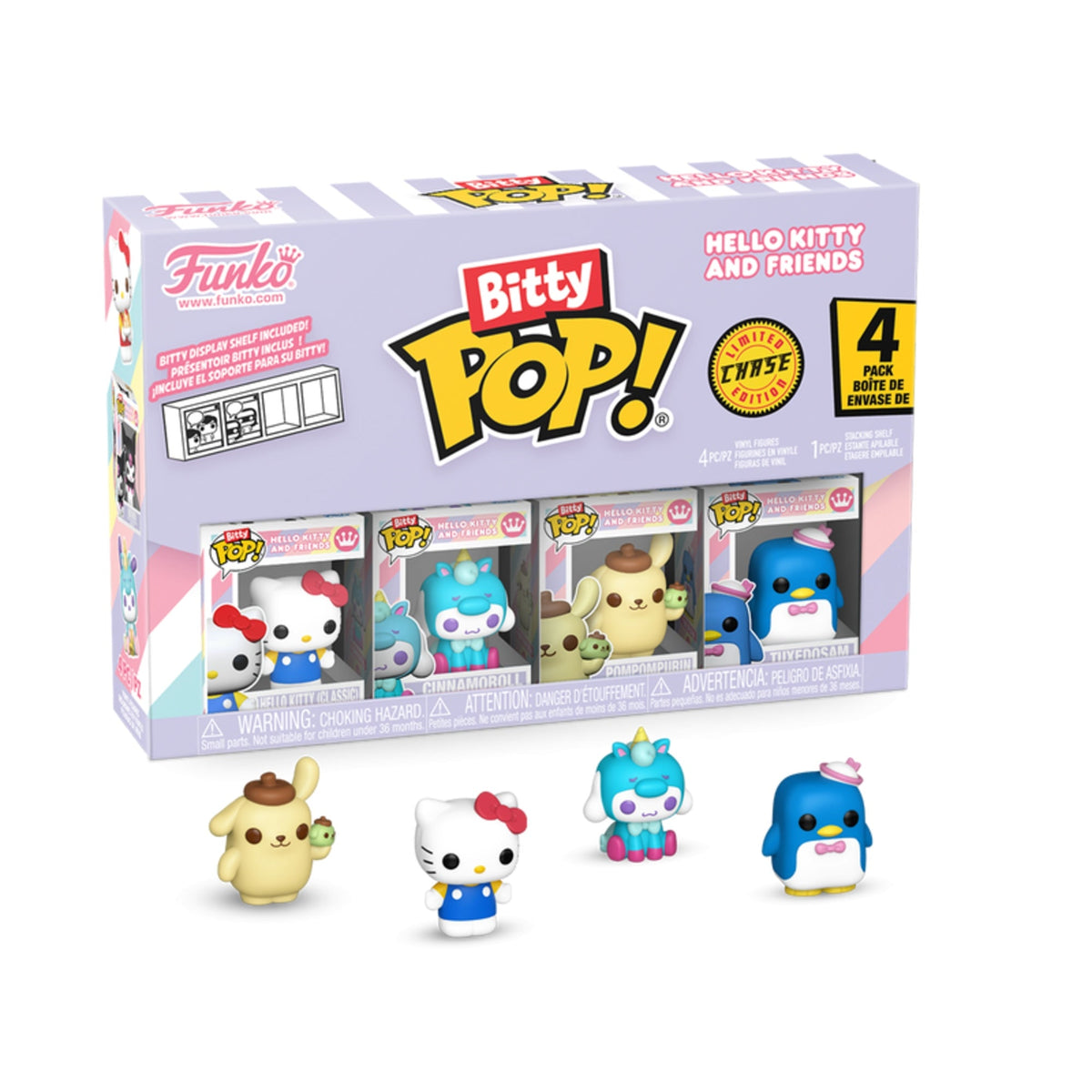 Funko Bitty Pop Sanrio: Hello Kitty & Friends Chase 4-Pack 0.9-Inch Vinyl Figures
