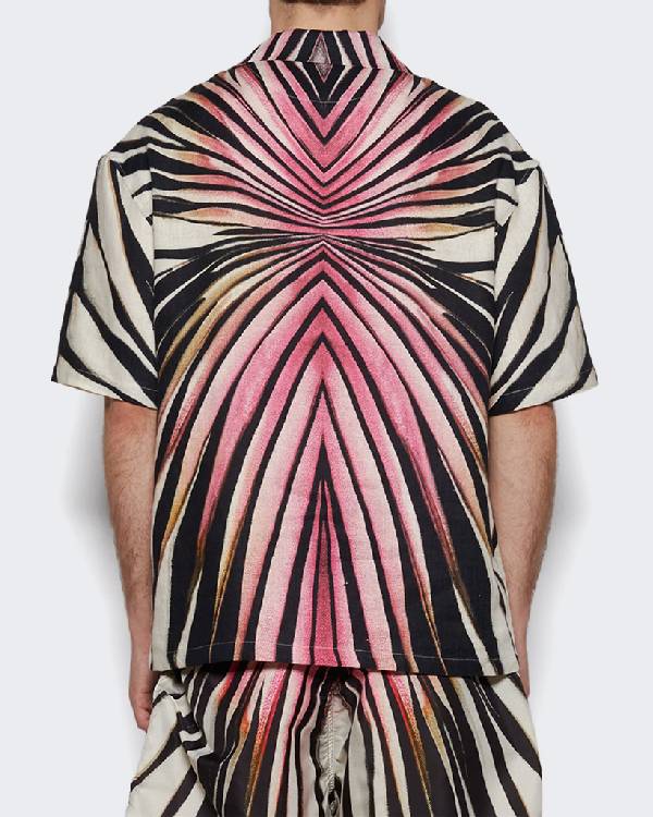 E! News Travis Kelce Pink Printed Shirt