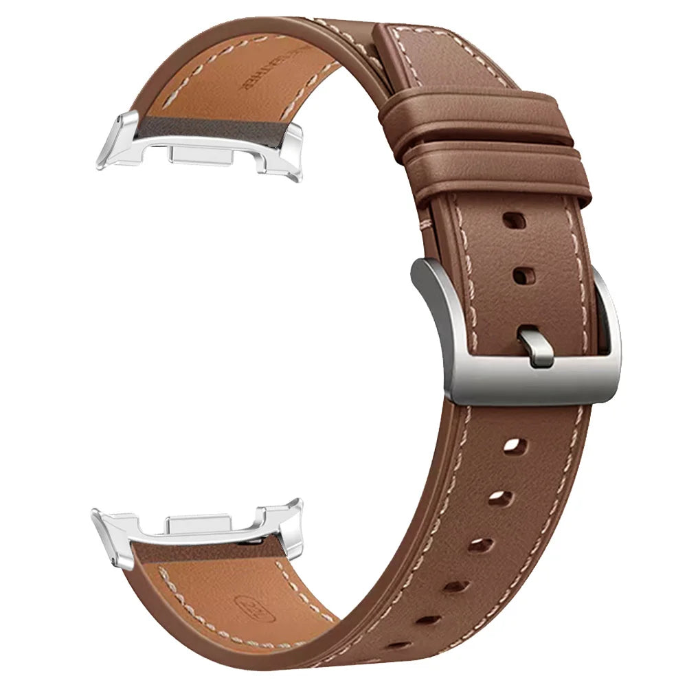 Samsung Galaxy Watch8, 8 Classic & 9 Smooth Stitched Leather Band