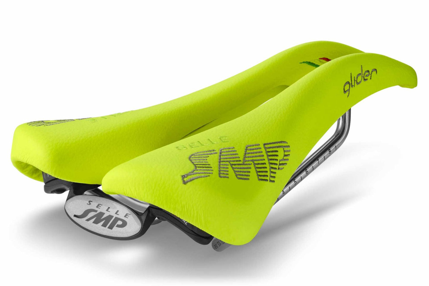 Selle SMP Glider Saddle with Steel Rails (Fluro Yellow)