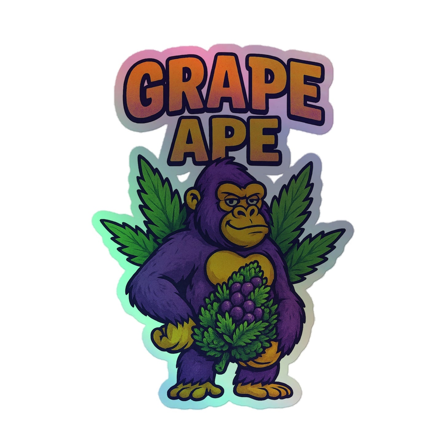 Grape Ape Holographic stickers