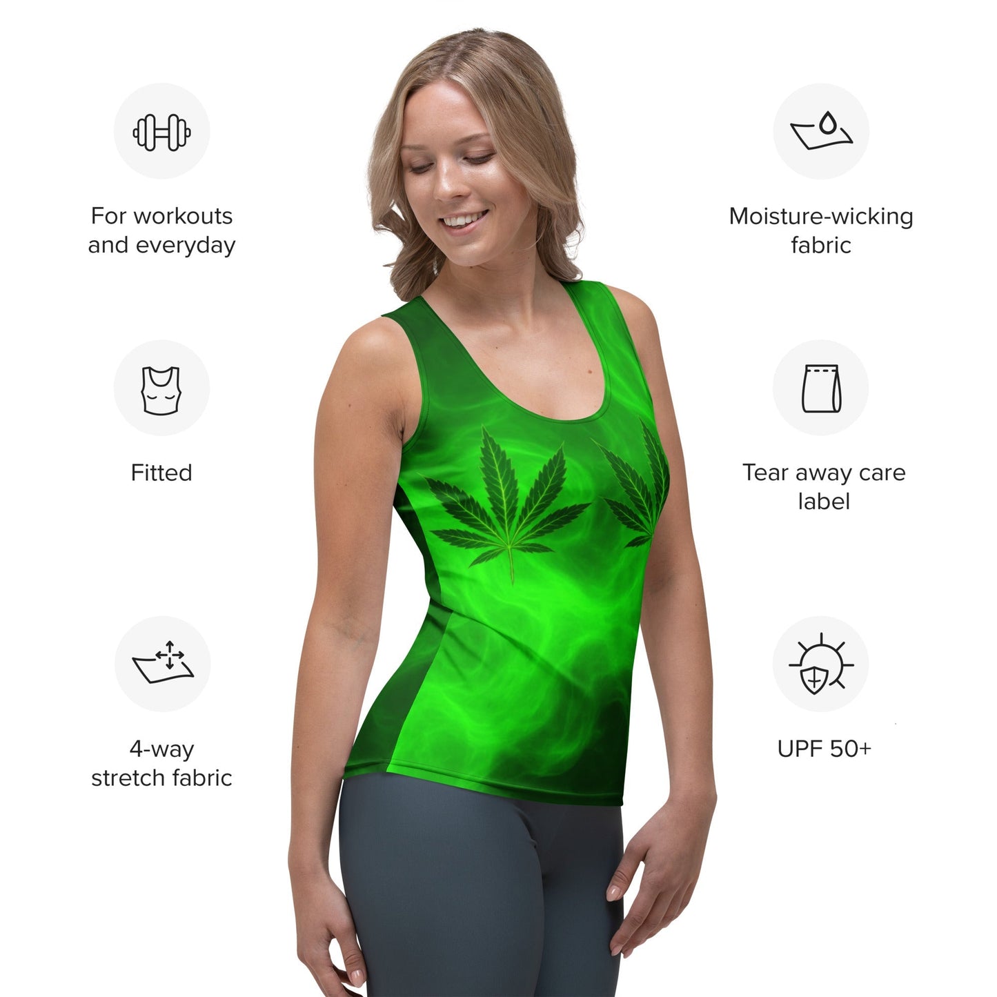 Green smoke 420 leaves Tank Top