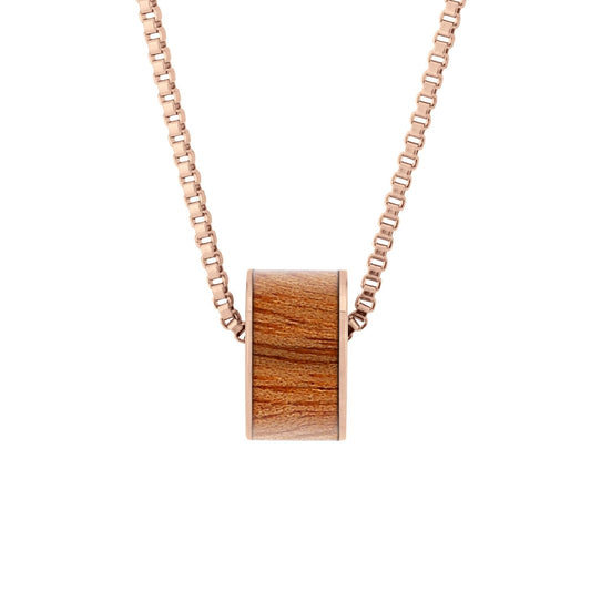 Gum Burl Wide Barrel - Rose Gold