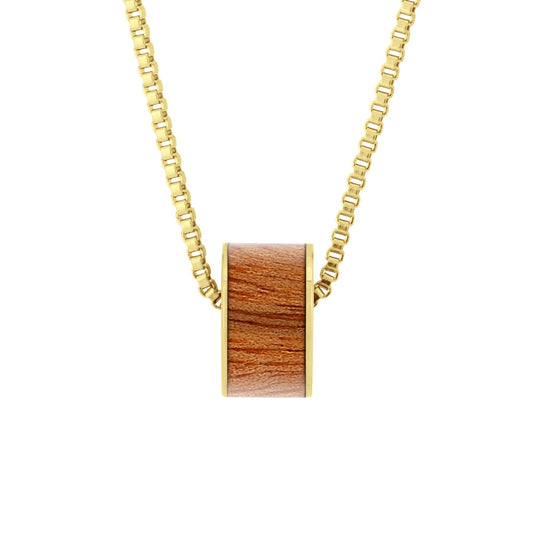 Gum Burl Wide Barrel - Yellow Gold