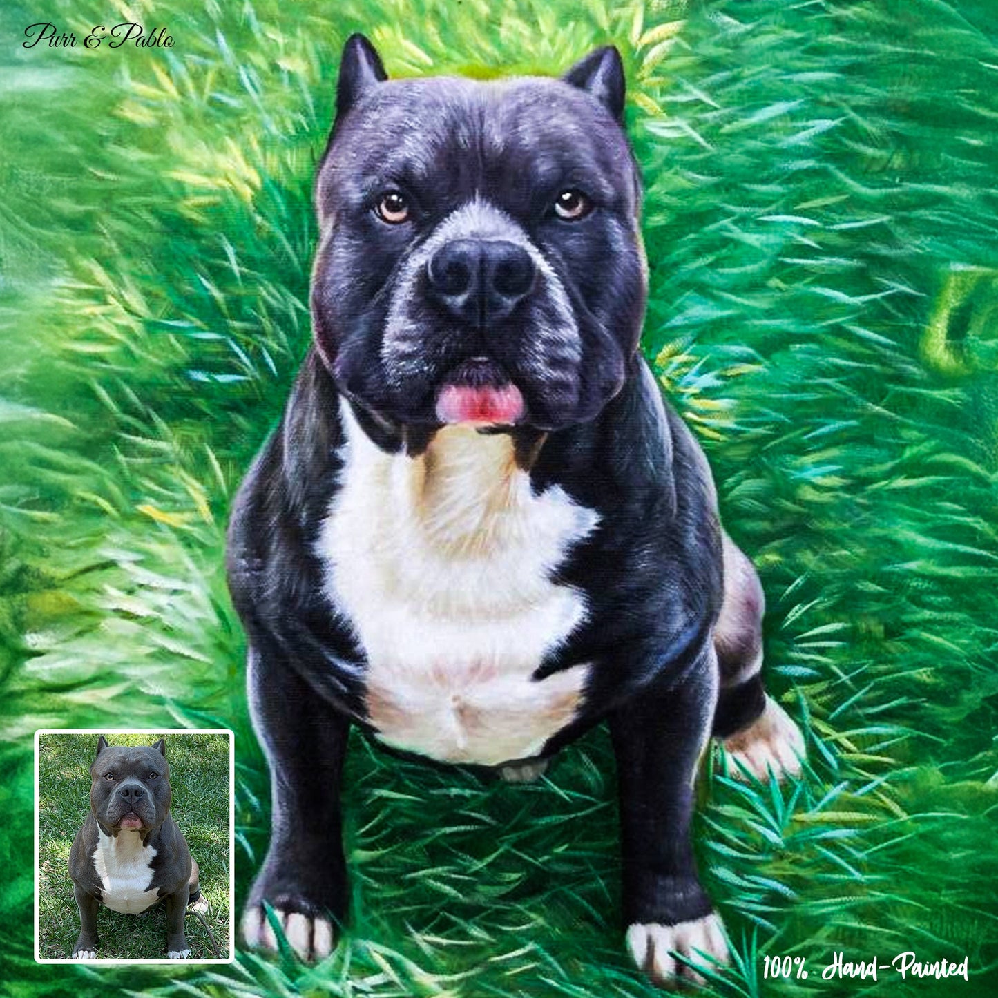 Dog Acrylic Painting
