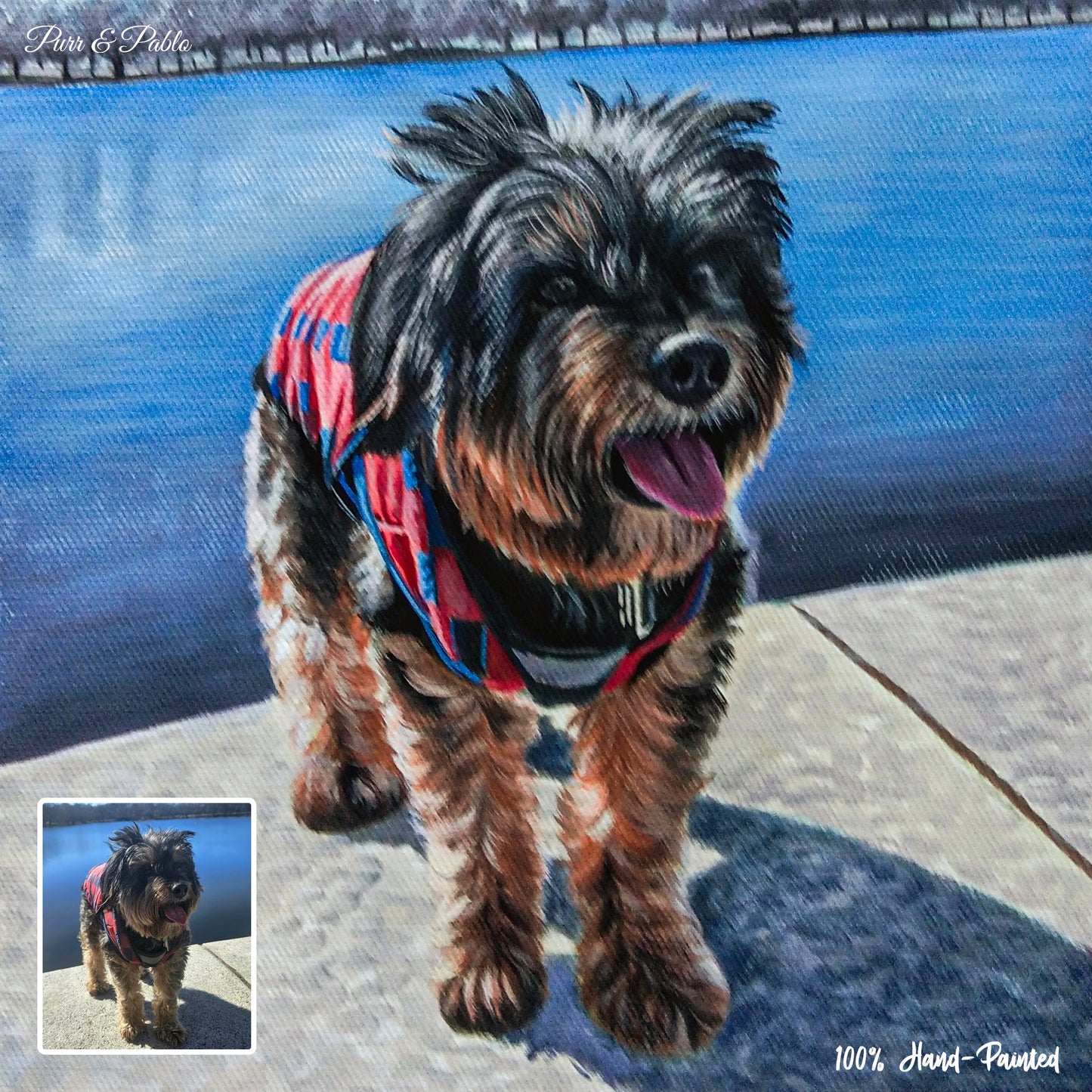 Dog Watercolor Painting
