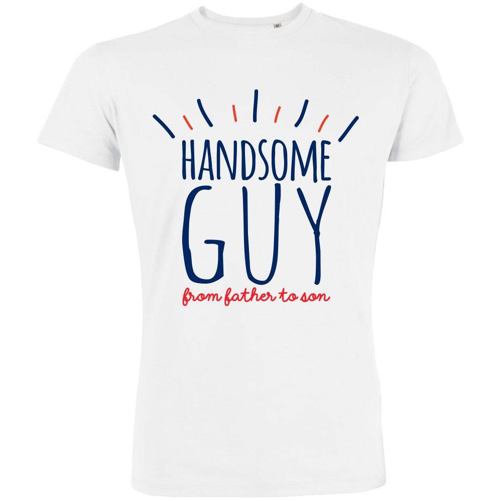Handsome Guy From Father To Son Men's Organic Tee