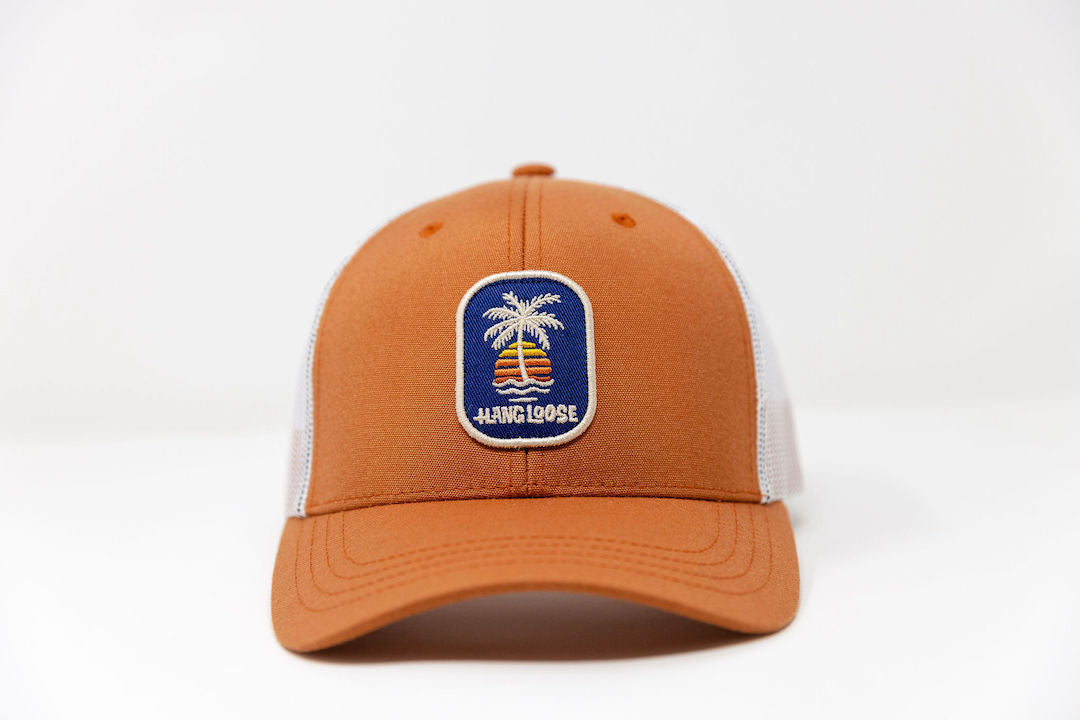 Palm Cap - Tangerine / Off White