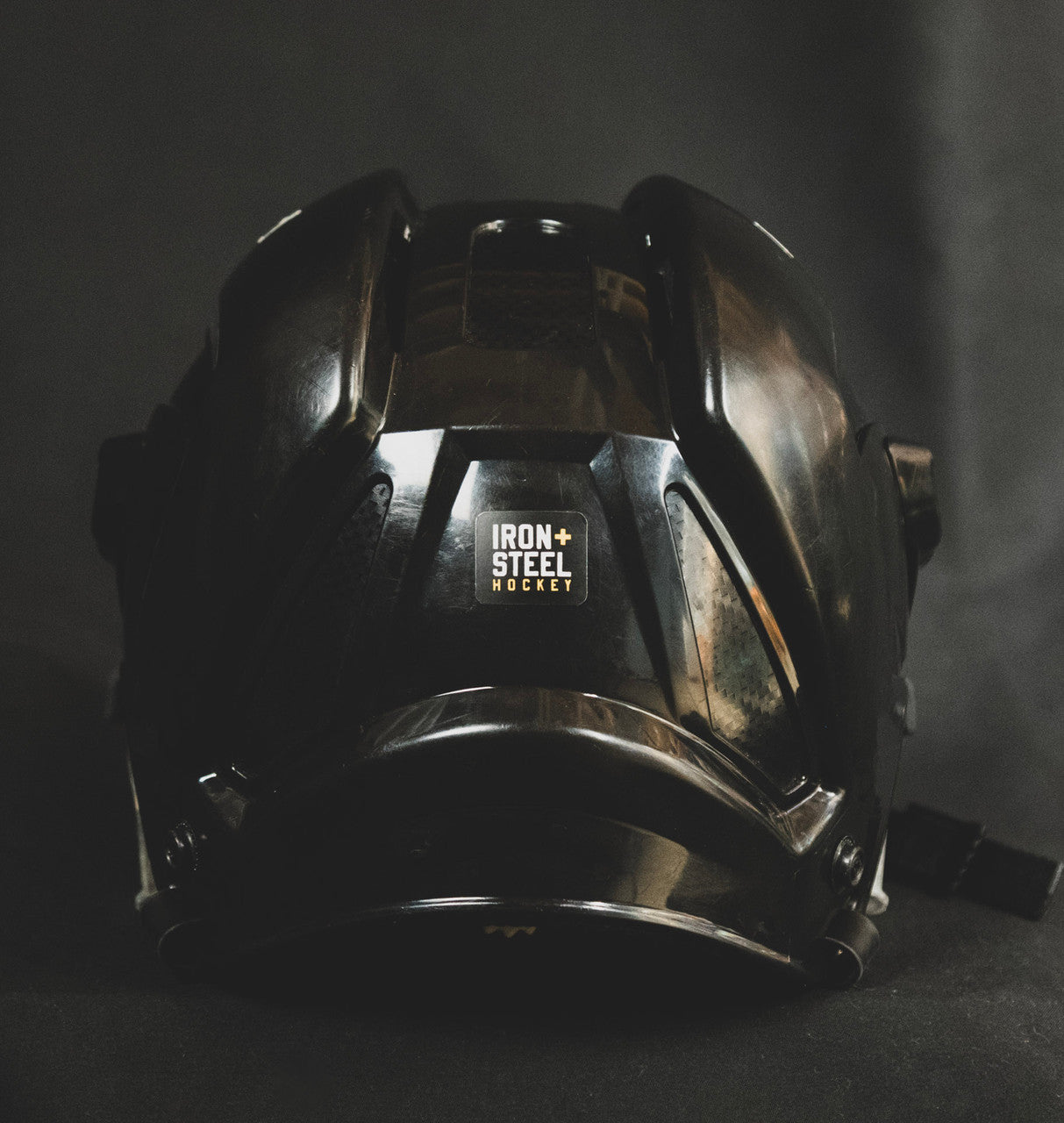 Iron+Steel Hockey Helmet Sticker