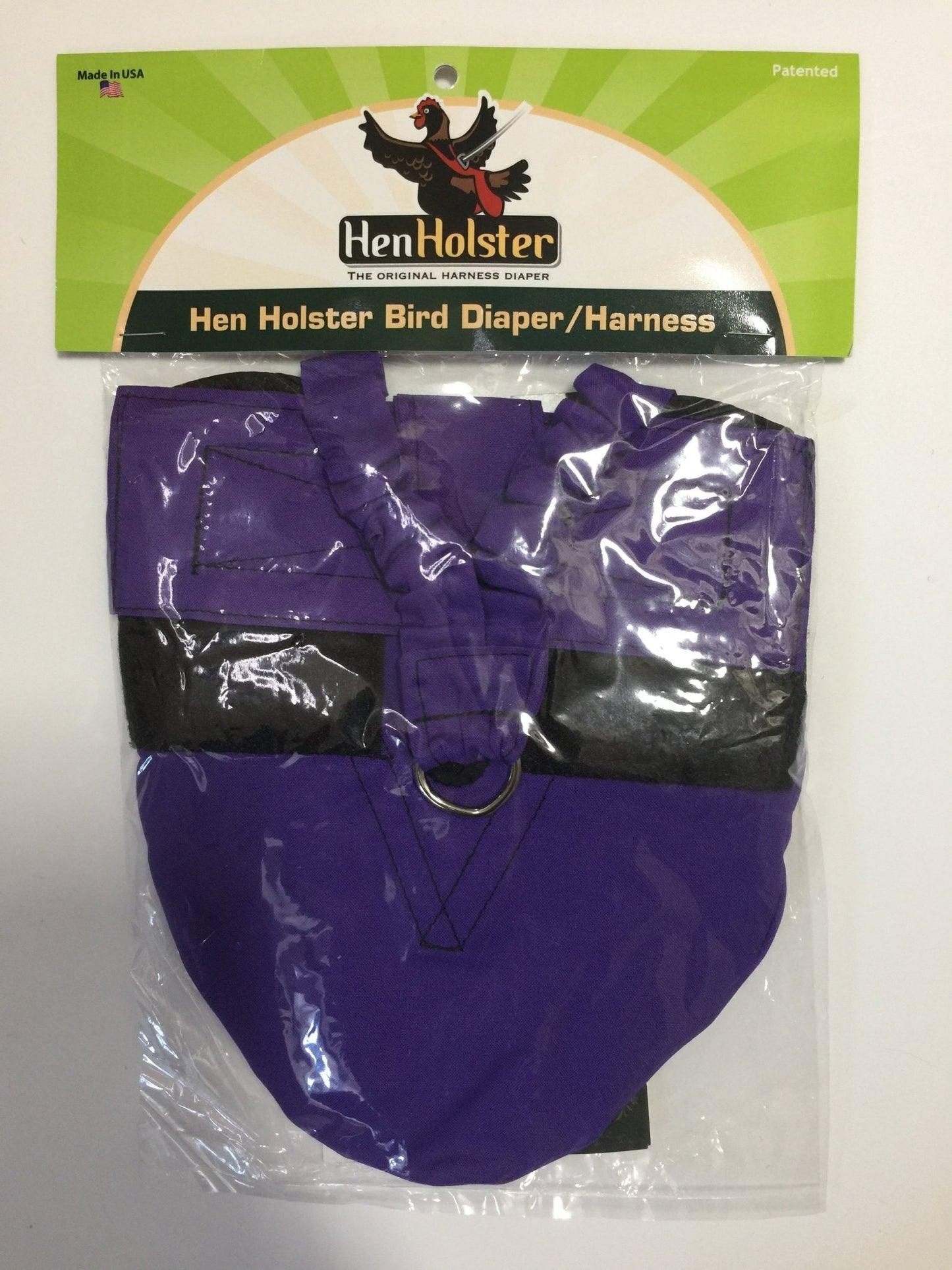 Hen Holster Bird Diaper/Harness (Hand-Made in USA) with Removable Vinyl Liner
