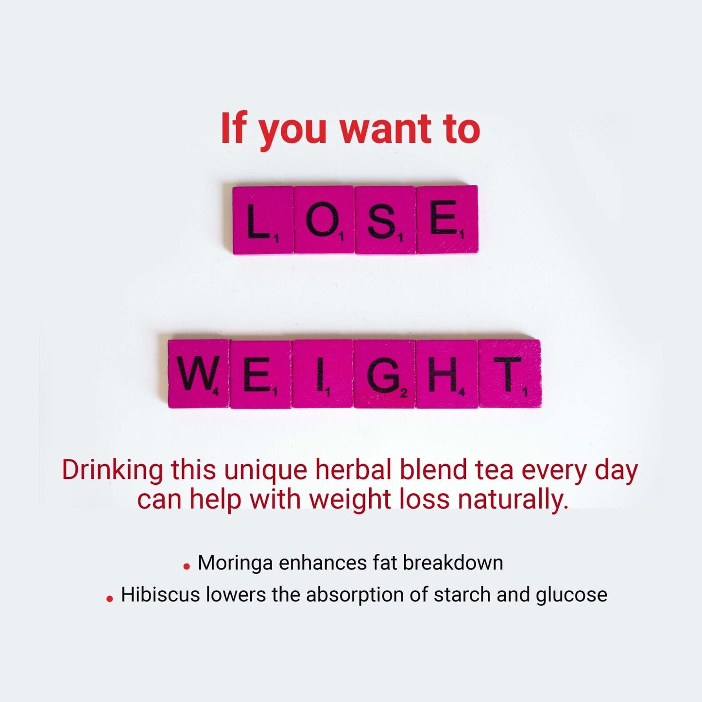 Akshit Hibiscus Moringa Tea Blend, 75 Hibiscus Tea Bags Blended  with Moringa Leaves, Black Pepper, and  Eucalyptus Leaves, Caffeine Free, Hibiscus Tea Blend