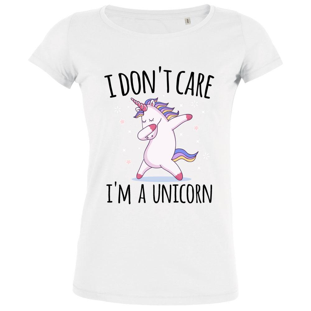 I Don't Care, I'm A Unicorn Women's Organic Tee