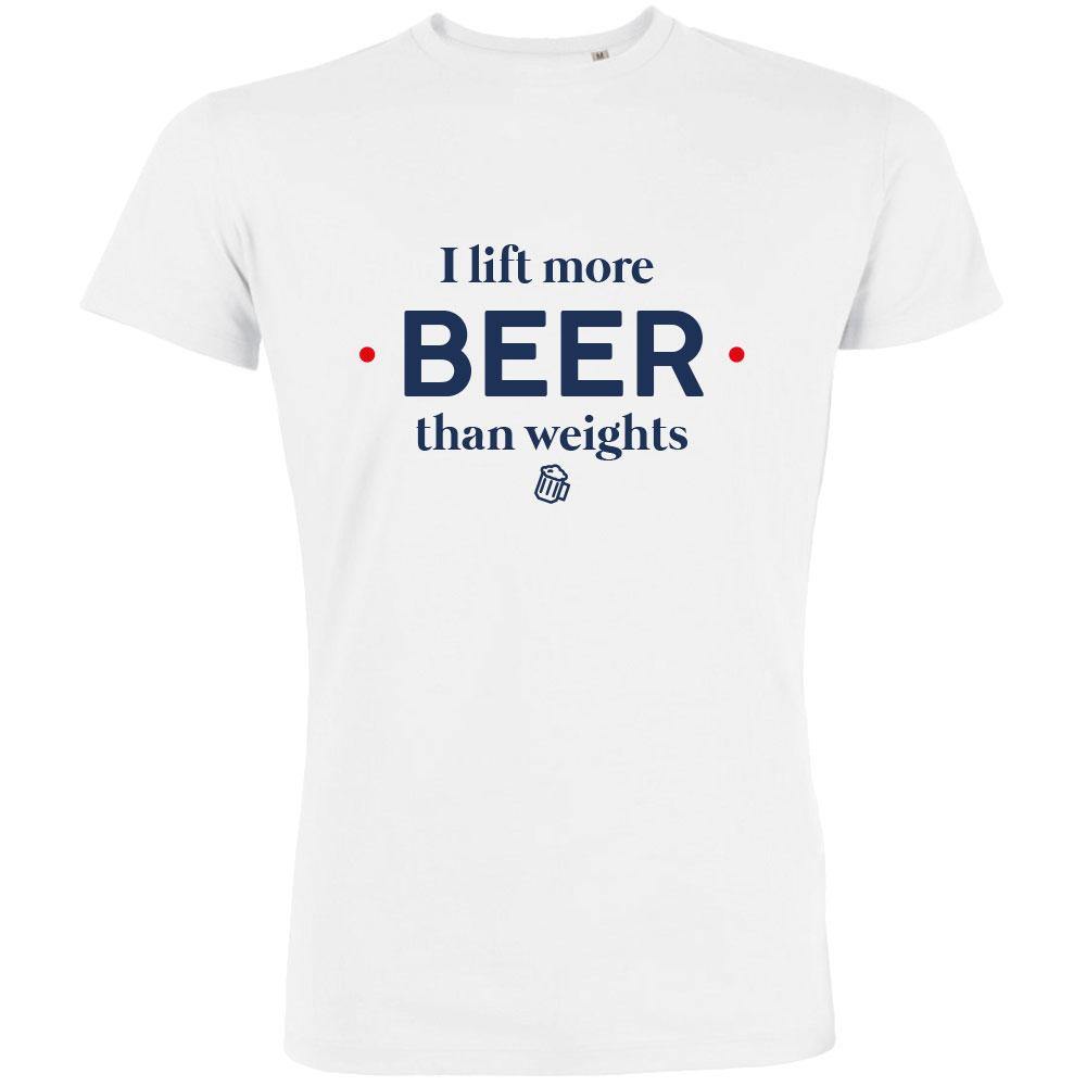 I Lift More Beer Than Weights Men's Organic Tee