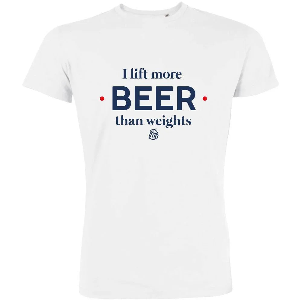 I Lift More Beer Than Weights Men's Organic Tee