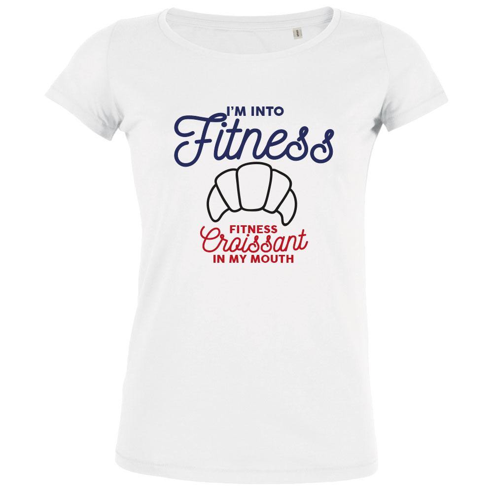 I'm Into Fitness, Fitness Croissant In My Mouth Women's Organic Tee