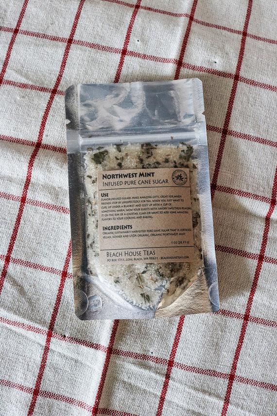 Pacific Northwest Mint infused artisan culinary sugar