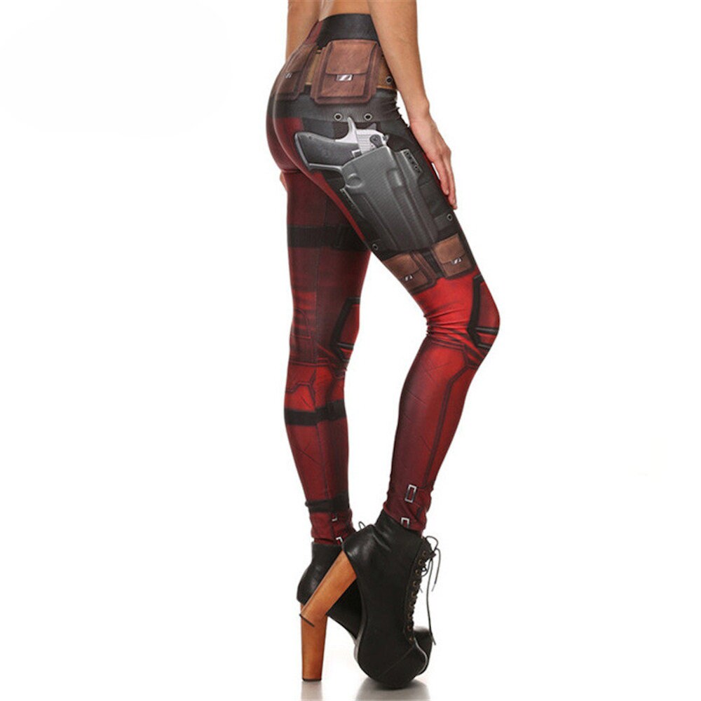 Death Pool Leggings | Yoga Pants | Cosplay Stretchy