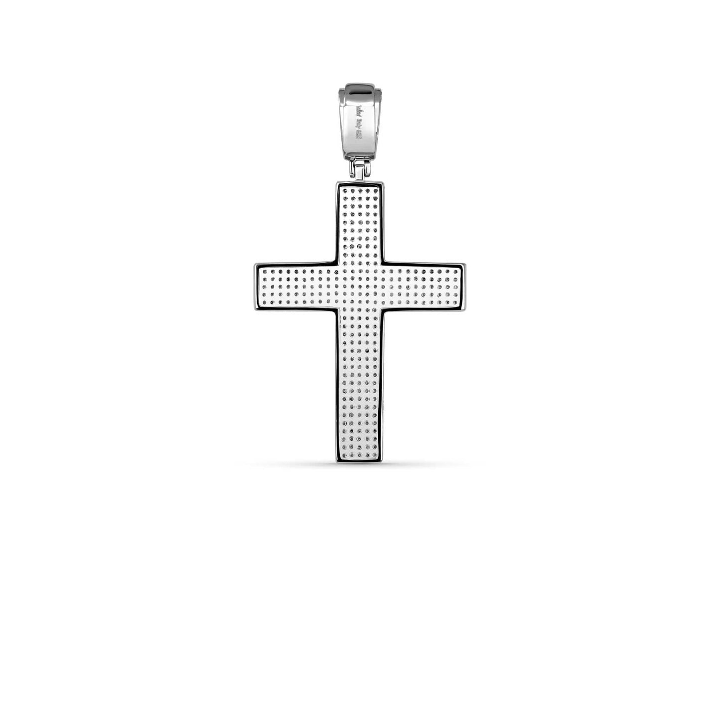 Moissanite 1.8 TCW Cross Religious Pendant 925 Sterling Silver
