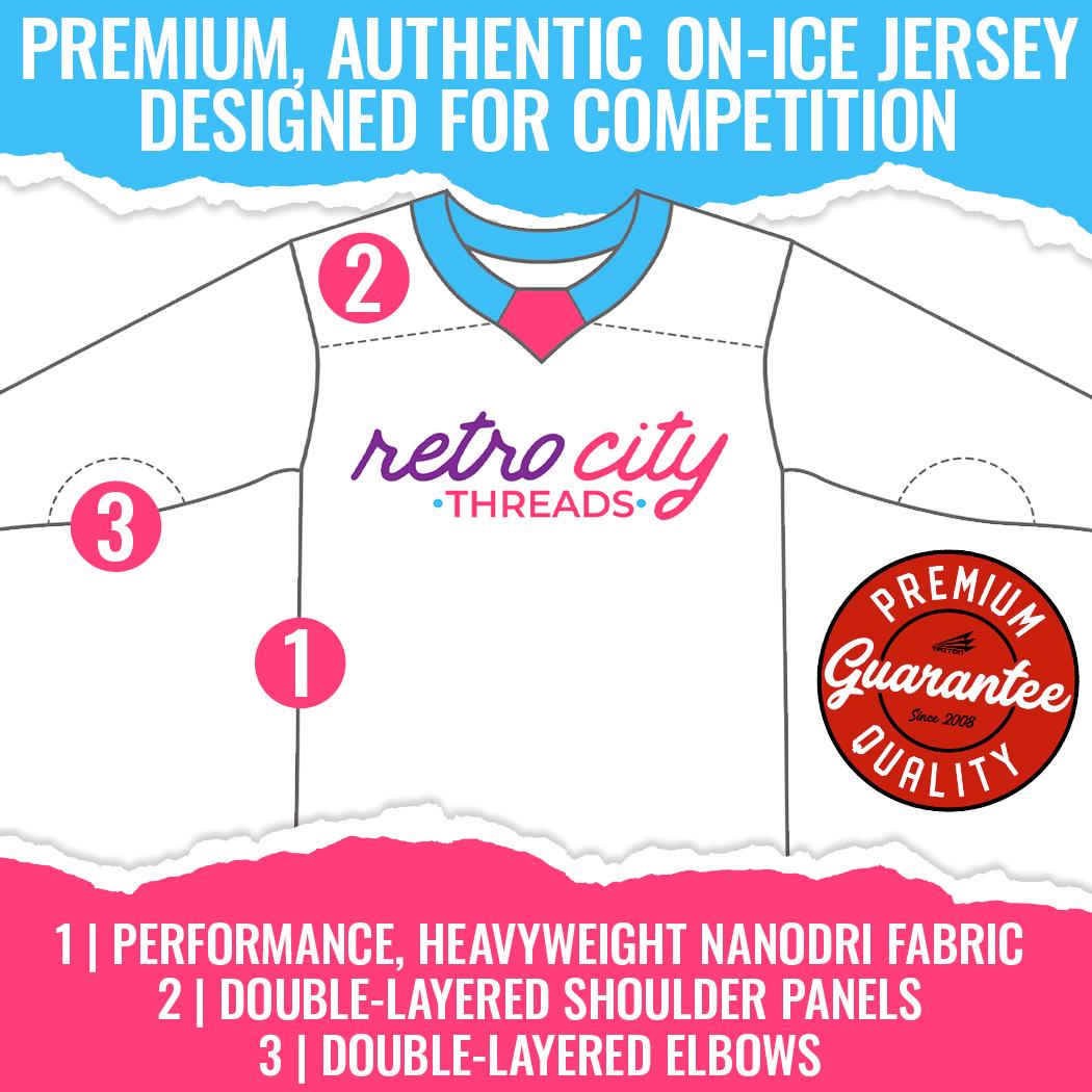 Charlestown Chiefs Slap Shot Hockey Jersey Sweater (White)