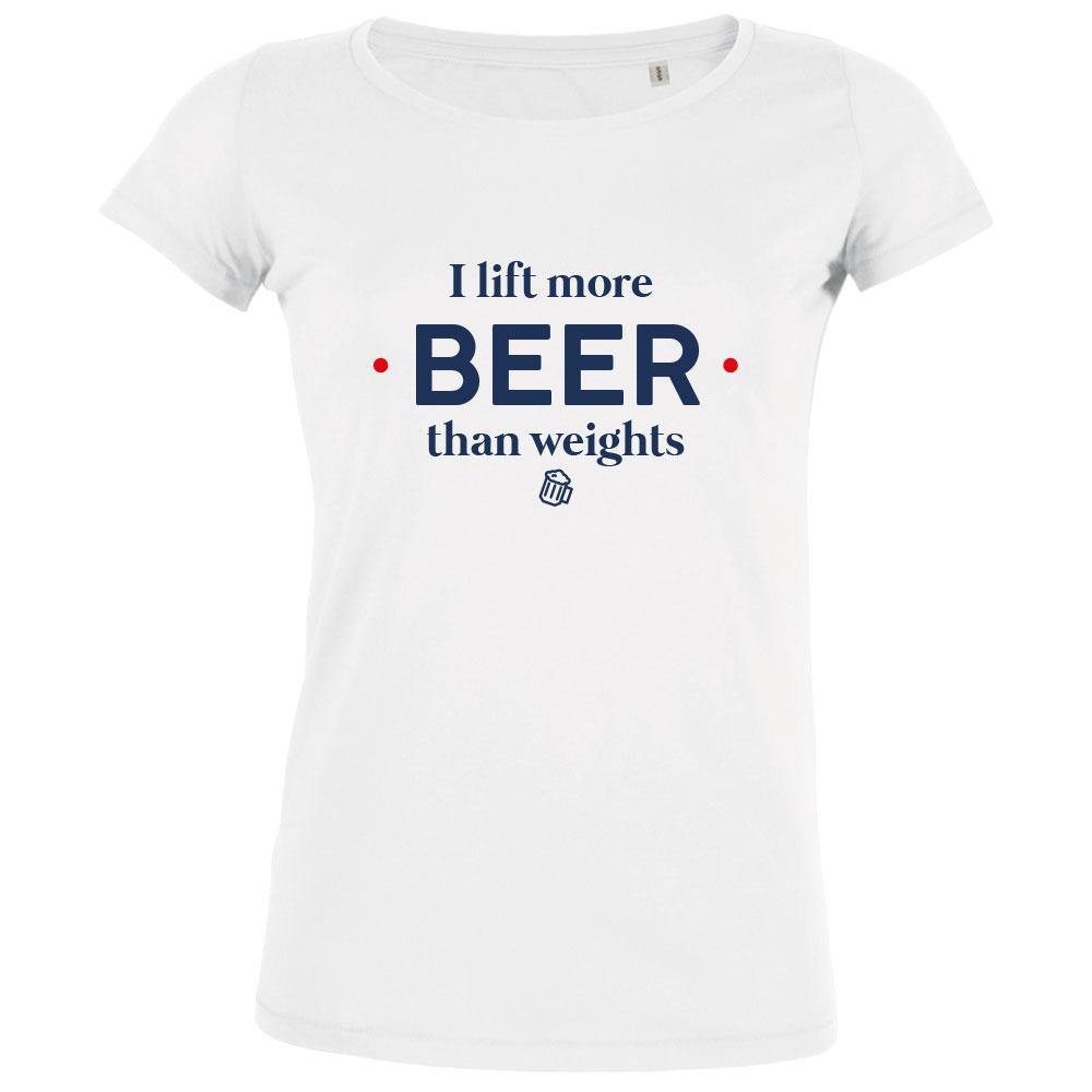 I Lift More Beer Than Weights Women's Organic Tee