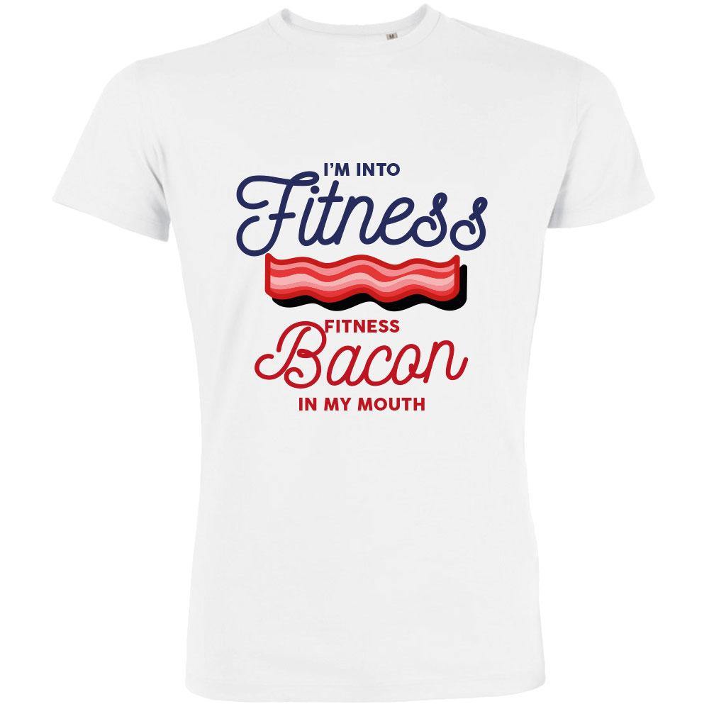 I'm Into Fitness Fitness Bacon In My Mouth Men's Organic Tee