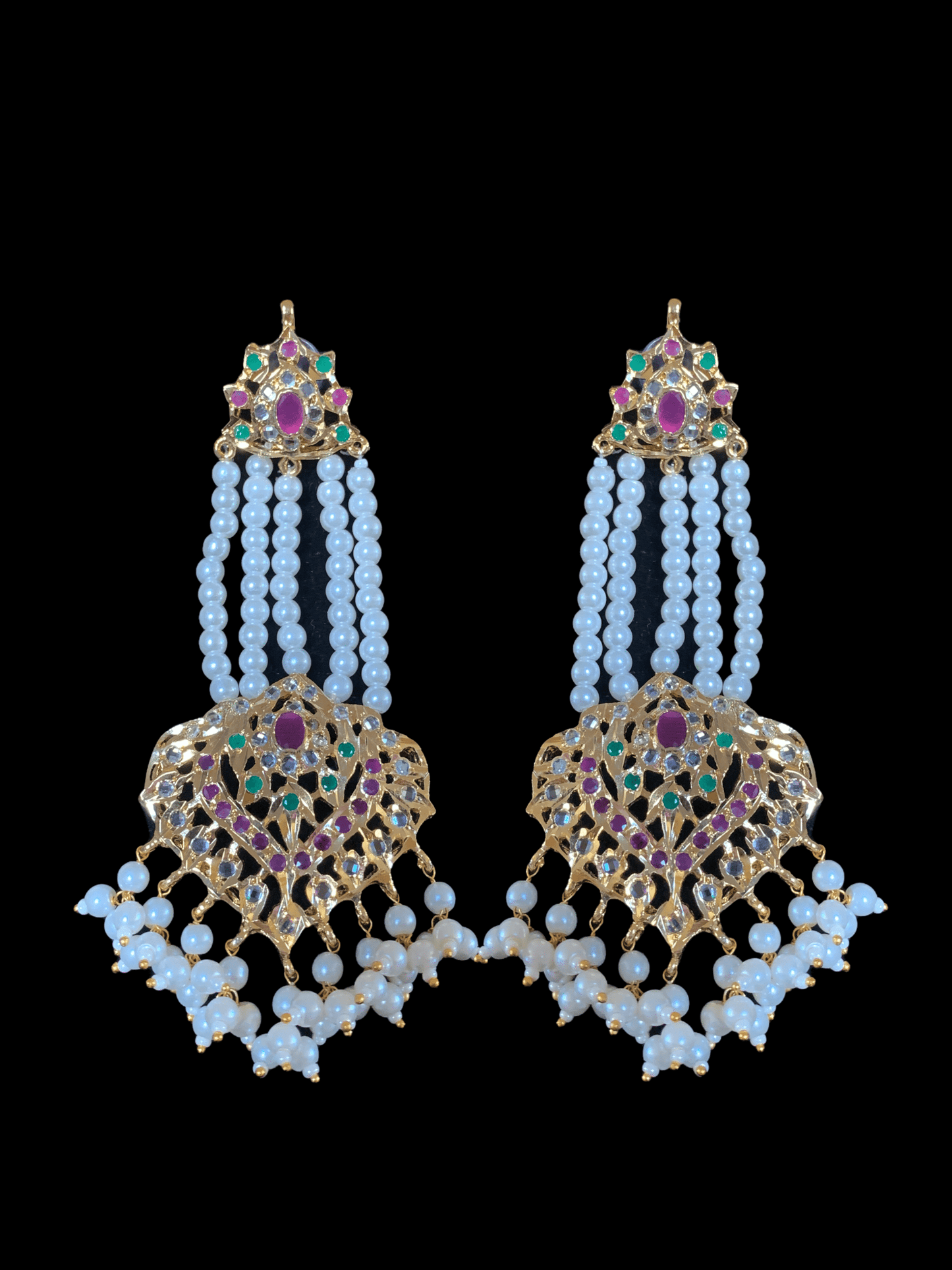 DER87 Aymara jhoomar earrings ( READY TO SHIP )