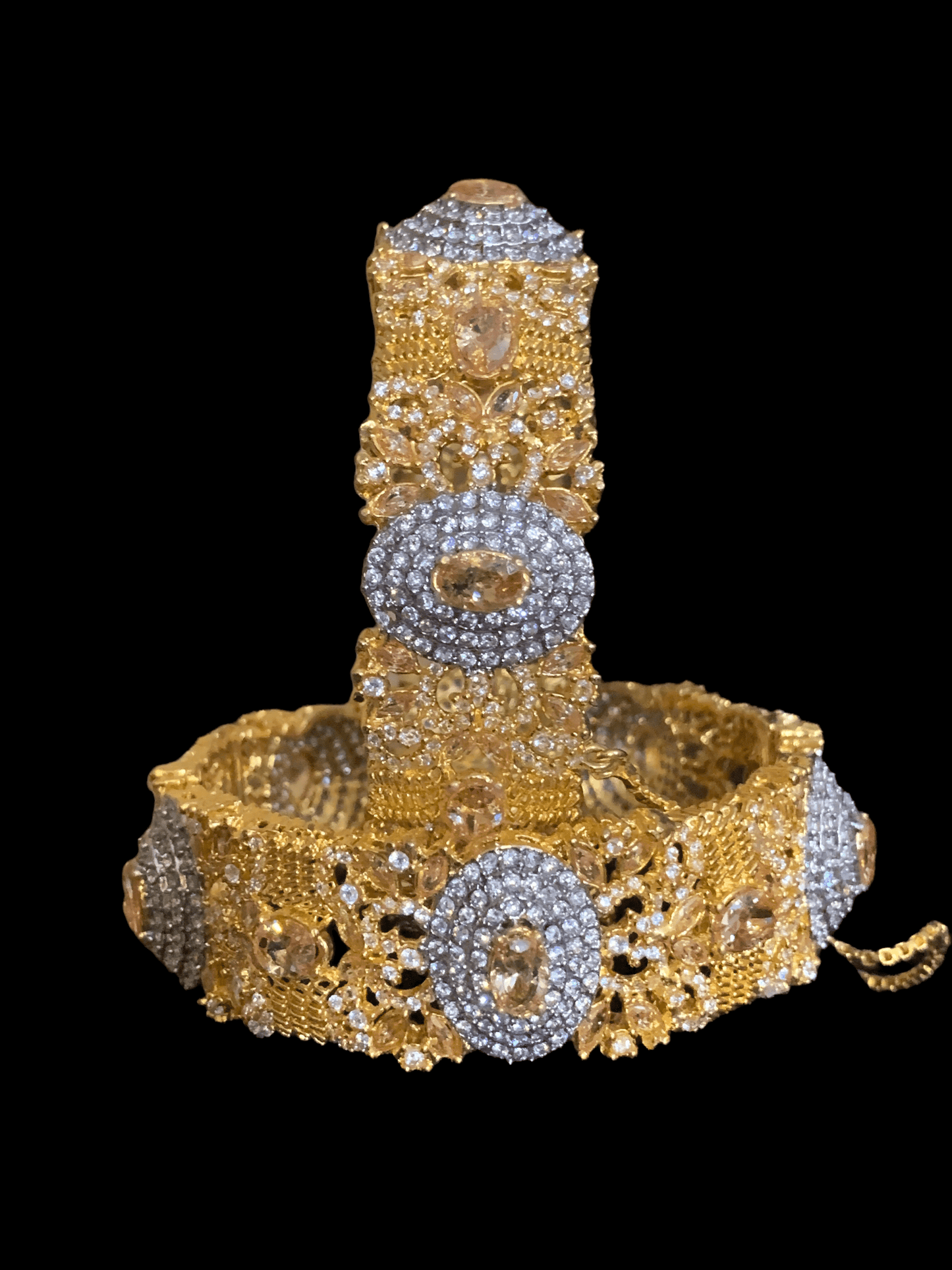 B15 Aria zircon bangles , one pair , openable ( READY TO SHIP )