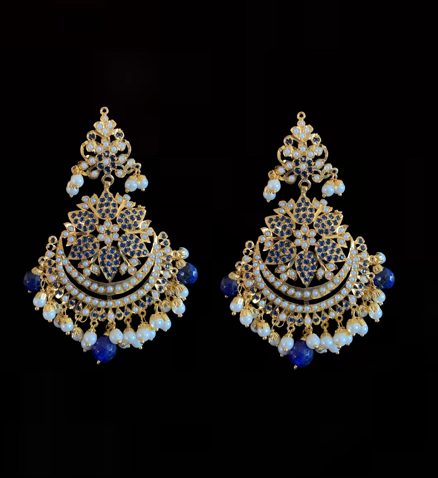 PS415 Mohini pendant set ( sapphire )READY TO SHIP