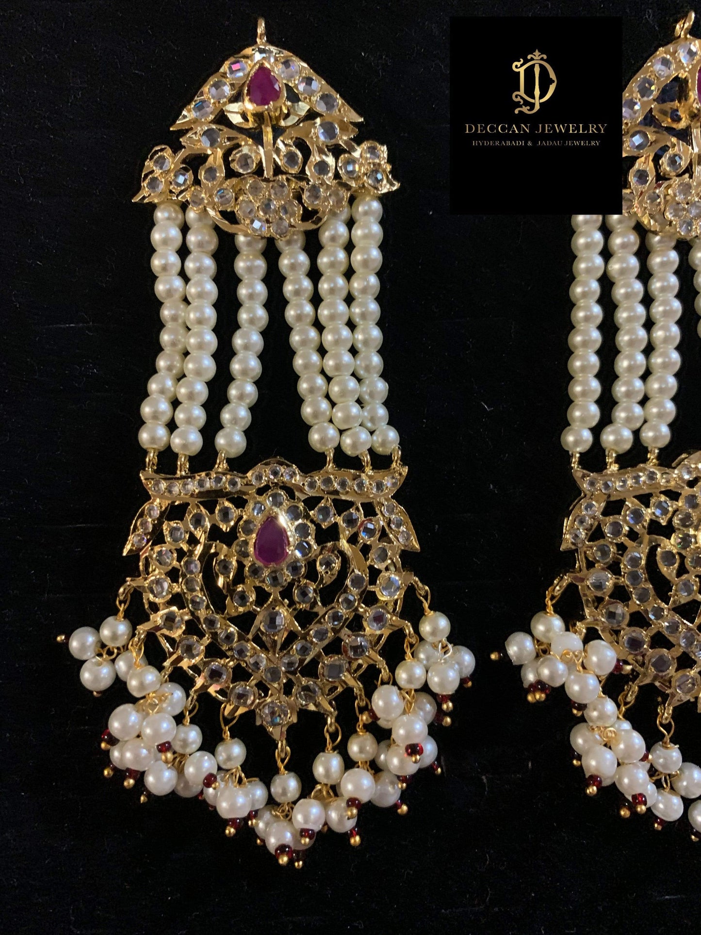 DER43 Maahi jhoomar Earrings ( SHIPS IN 4 WEEKS )
