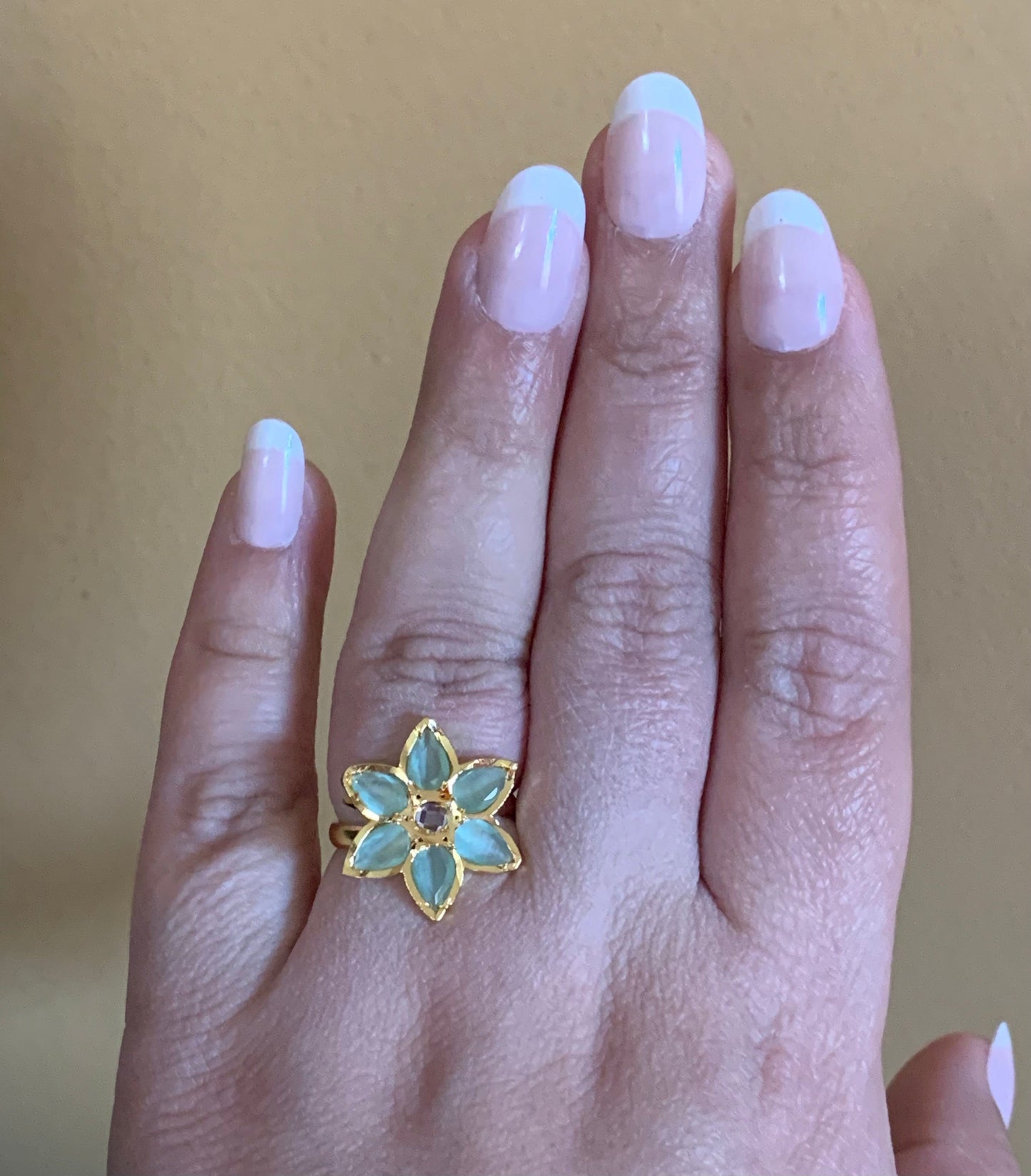 DJR44 Cz polki ring ( READY TO SHIP)