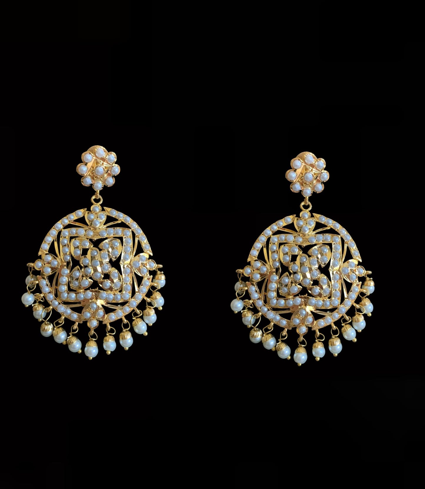 NS188 Ruchika necklace set in pearls ( READY TO SHIP )