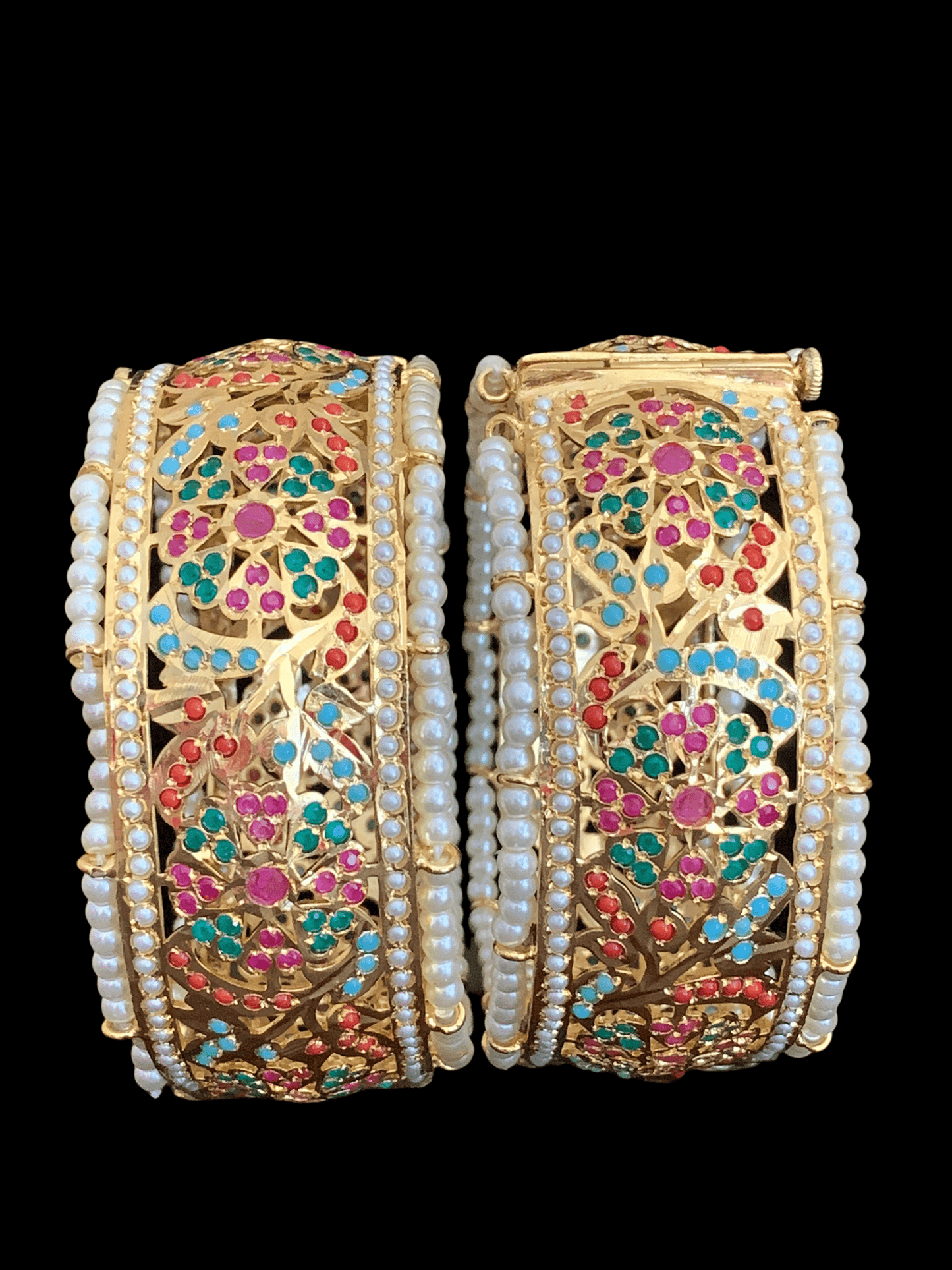Alea bangles ( navratan ) (READY TO SHIP )