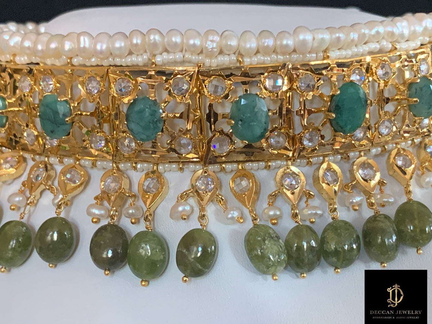 Insia jadavi lacha in natural beads (SHIPS IN 1 WEEK)